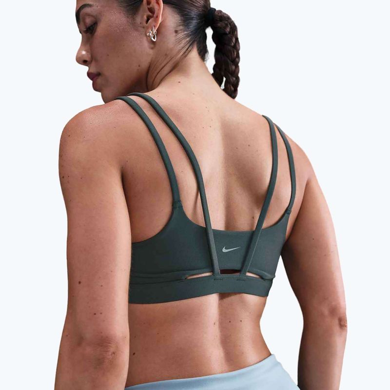 Biustonosz treningowy Nike Zenvy Strappy seaweed/white 4