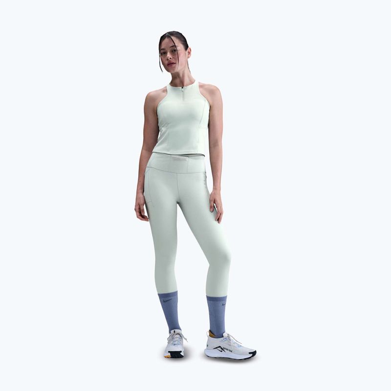 Koszulka damska Nike Trail Medium Support Sports Bra Tank Top light silver 2