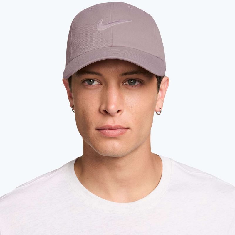 Czapka z daszkiem Nike Club Unstructured Swoosh light violet ore/particle rose 5