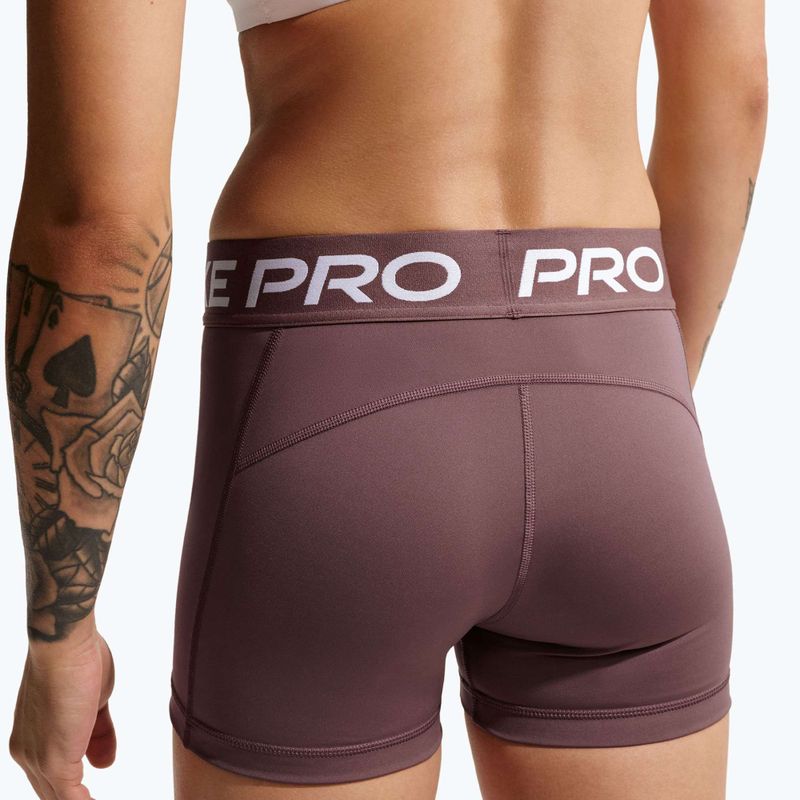 Spodenki damskie Nike Pro Mid-Rise Biker 3" tattoo/white 5