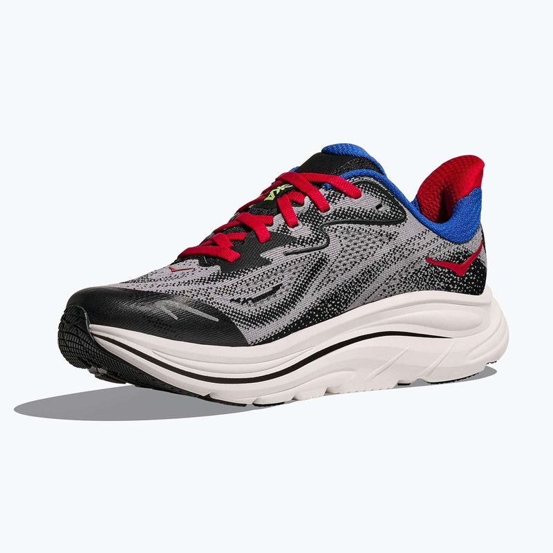 Buty do biegania dziecięce HOKA Clifton 10 foggy grey/black 4