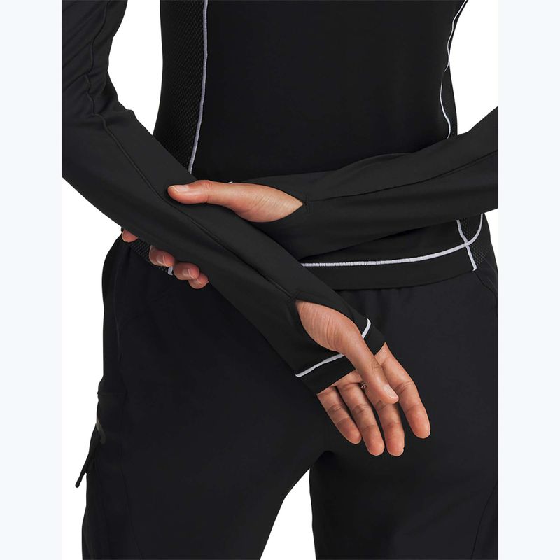 Longsleeve treningowy damski Under Armour ColdGear Textured 1/2 Zip black/white/metalic silver 4