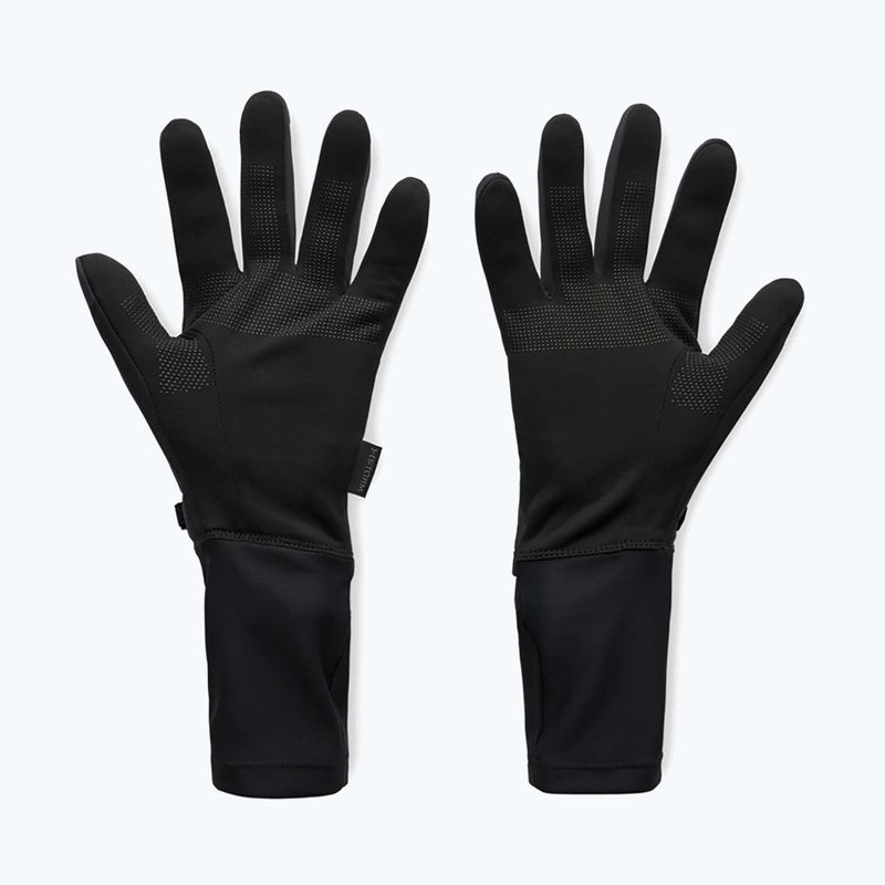 Rękawiczki do biegania męskie Under Armour Storm Fleece Run black/black/reflective 2