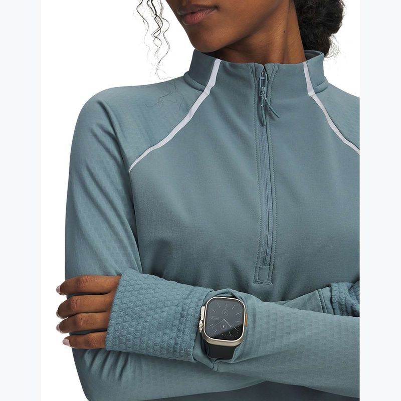 Bluza do biegania damska Under Armour Pro Half Zip jasper blue/reflective 3