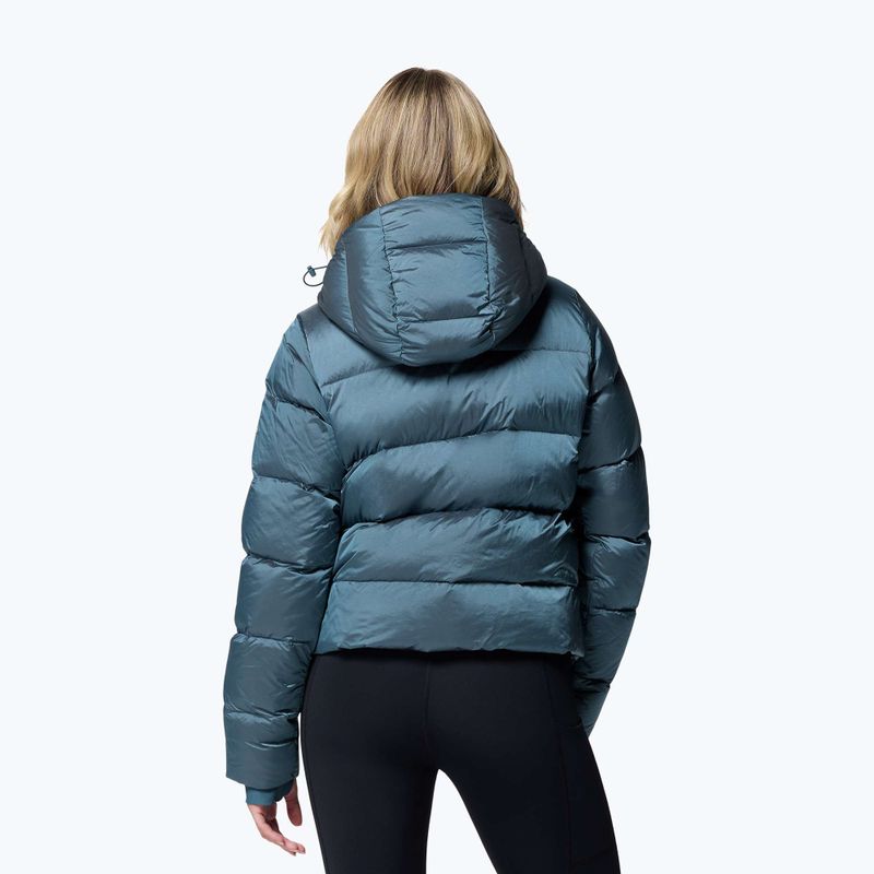 Kurtka puchowa damska Columbia Amaze Puff Hooded everblue high shine 3