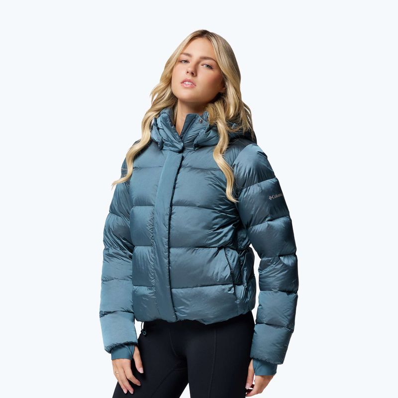 Kurtka puchowa damska Columbia Amaze Puff Hooded everblue high shine 4