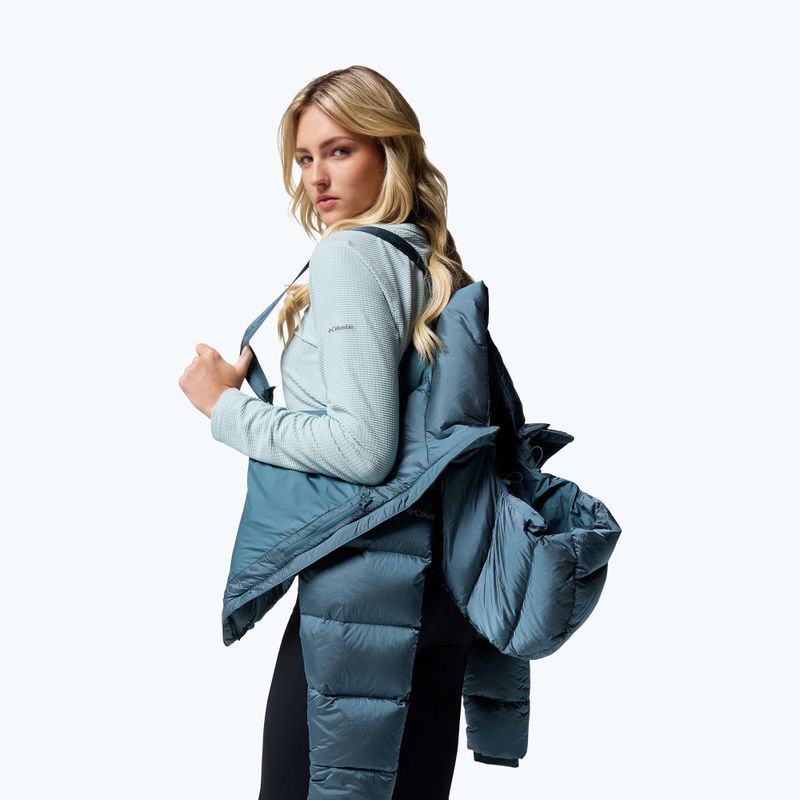 Kurtka puchowa damska Columbia Amaze Puff Hooded everblue high shine 11