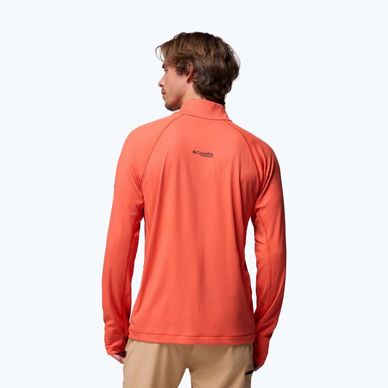 Bluza trekkingowa męska Columbia DriVenture Half Zip zing/white 3
