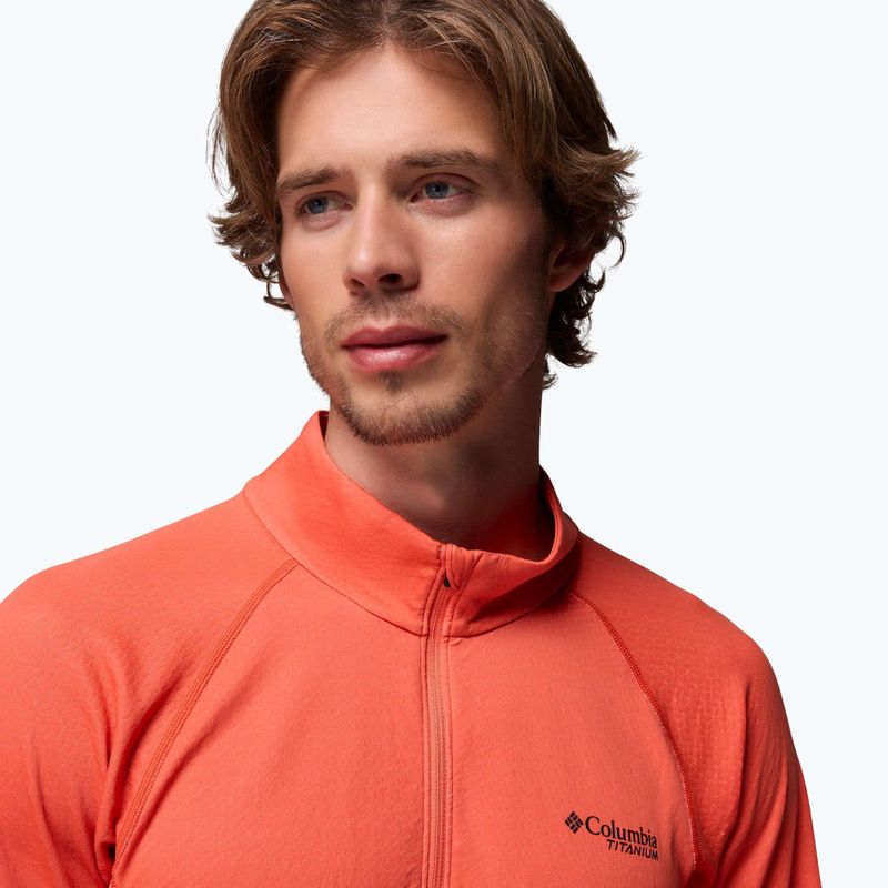 Bluza trekkingowa męska Columbia DriVenture Half Zip zing/white 5