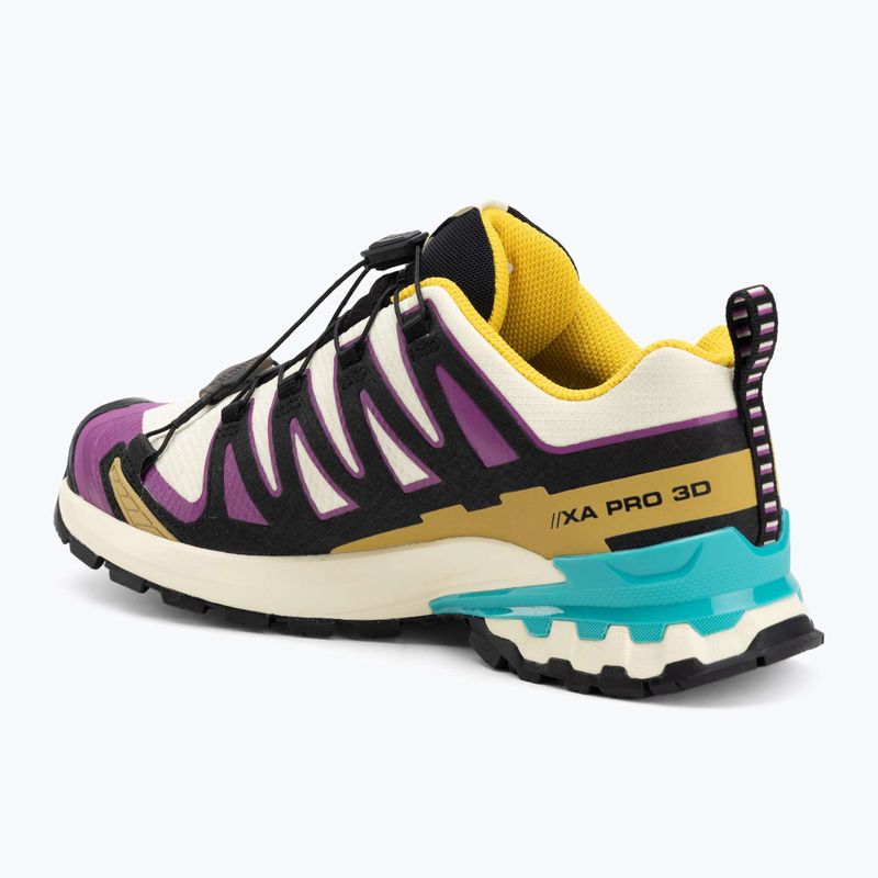 Buty do biegania damskie Salomon XA PRO 3D V9 GTX transparent yellow/black/waterfall 3