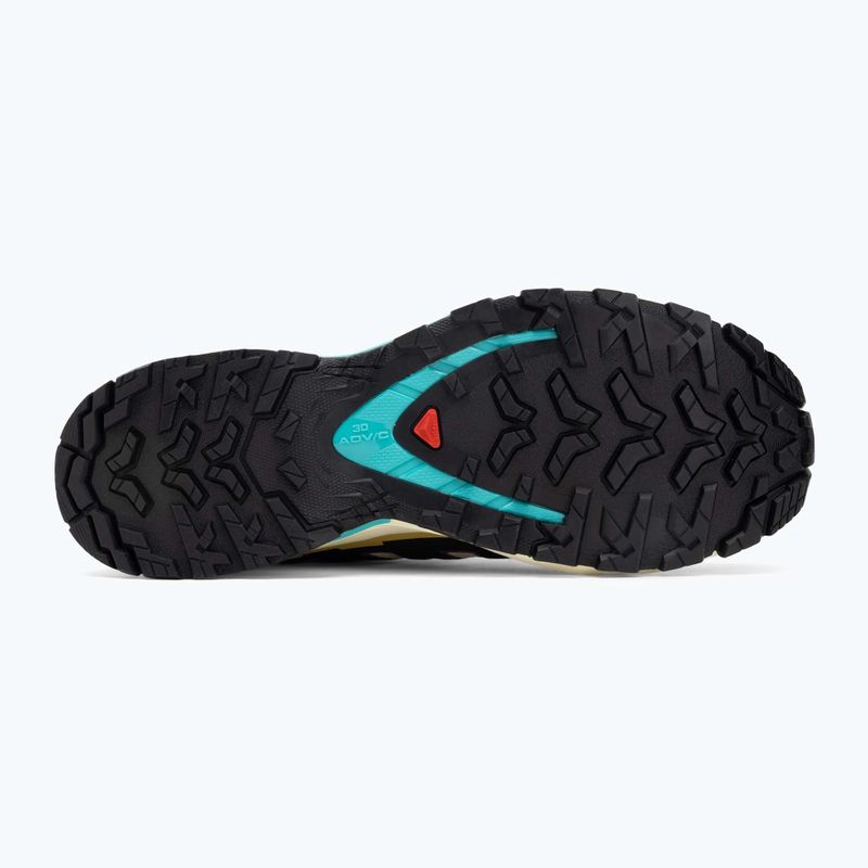 Buty do biegania damskie Salomon XA PRO 3D V9 GTX transparent yellow/black/waterfall 4