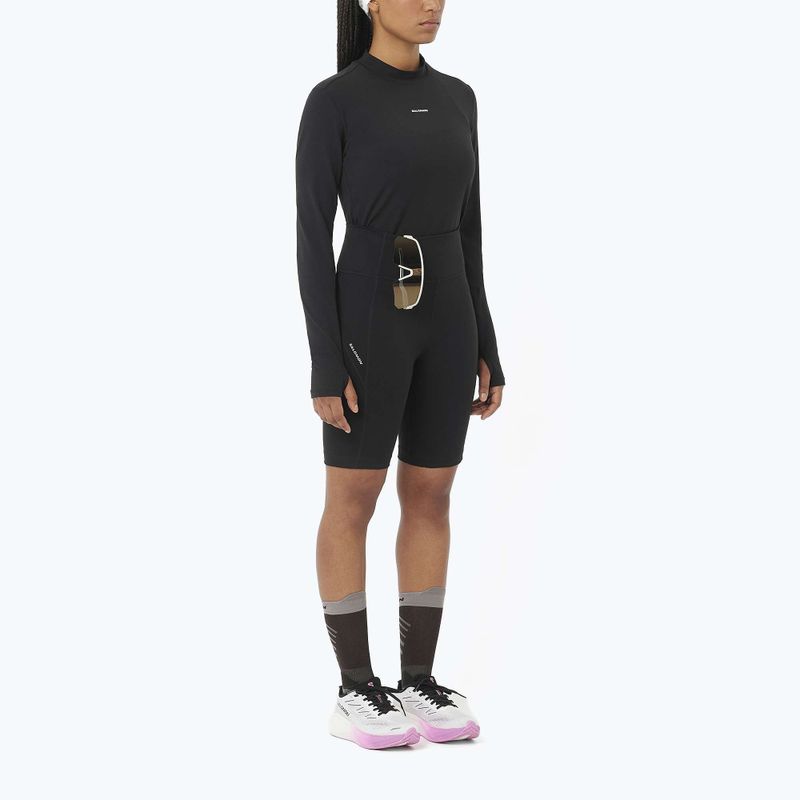 Longsleeve do biegania damski Salomon Bliss deep black 2
