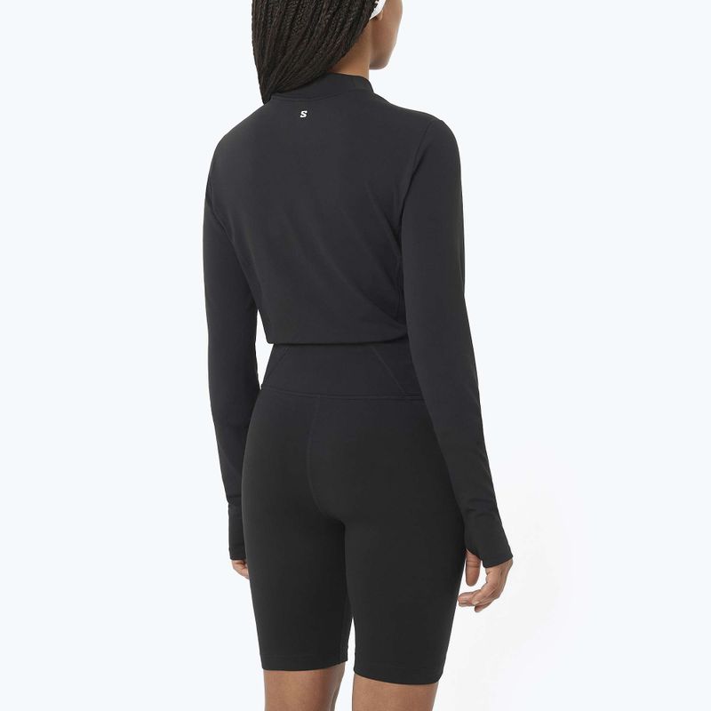 Longsleeve do biegania damski Salomon Bliss deep black 3