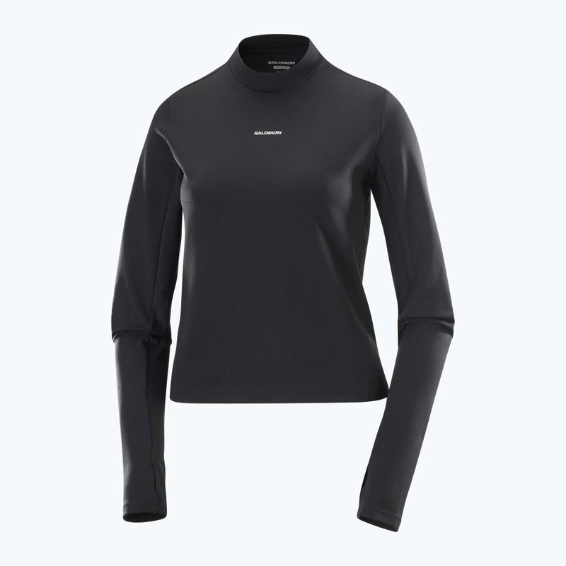 Longsleeve do biegania damski Salomon Bliss deep black 5