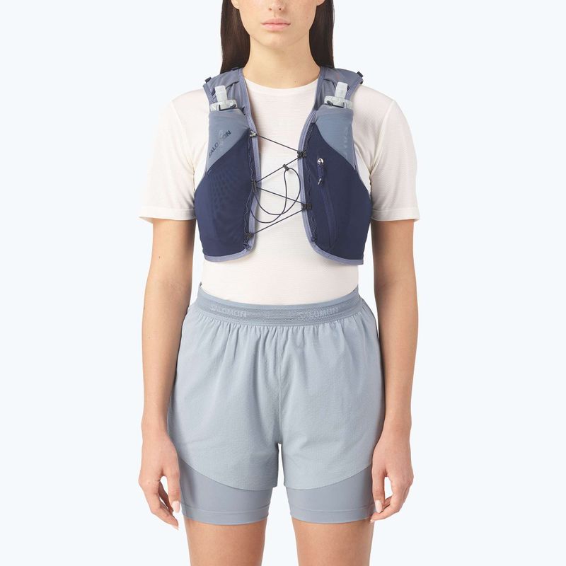 Kamizelka do biegania Salomon ADV SKIN 5 Gradient Set maritime blue/gray 3