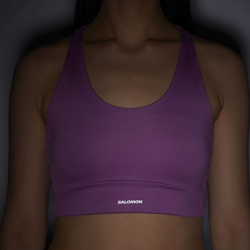 Biustonosz treningowy Salomon SHAKEout Core iris orchid 6