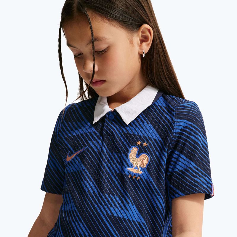 Koszulka piłkarska dziecięca Nike FFF 2026/27 Match Home game royal/metallic copper 9