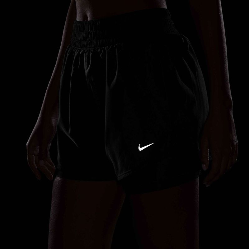 Spodenki damskie Nike One Dri-Fit High-Waisted 3" 2In1 black/white 5