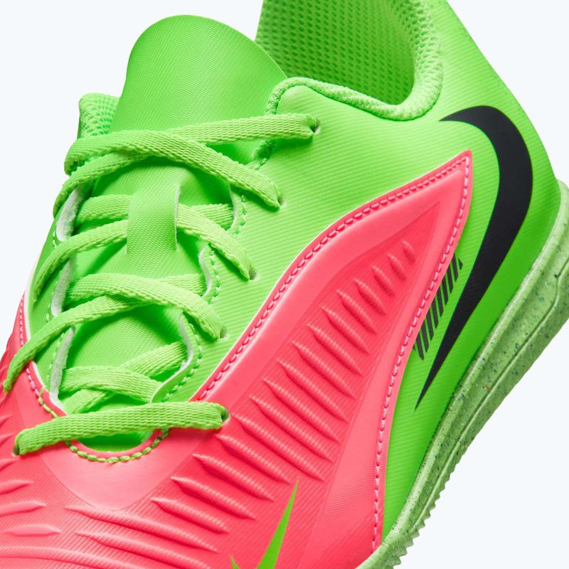 Buty piłkarskie dziecięce Nike Jr. Phantom 6 Low Club Erling Haaland IC hot punch/green strike/black 10