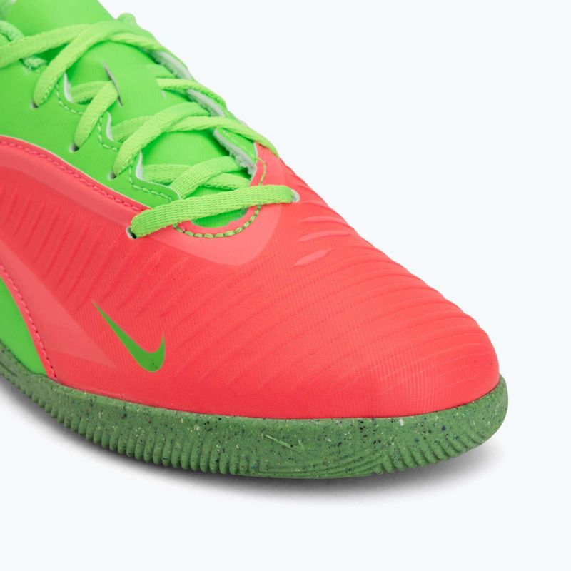 Buty piłkarskie dziecięce Nike Jr. Phantom 6 Low Club Erling Haaland IC hot punch/green strike/black 7