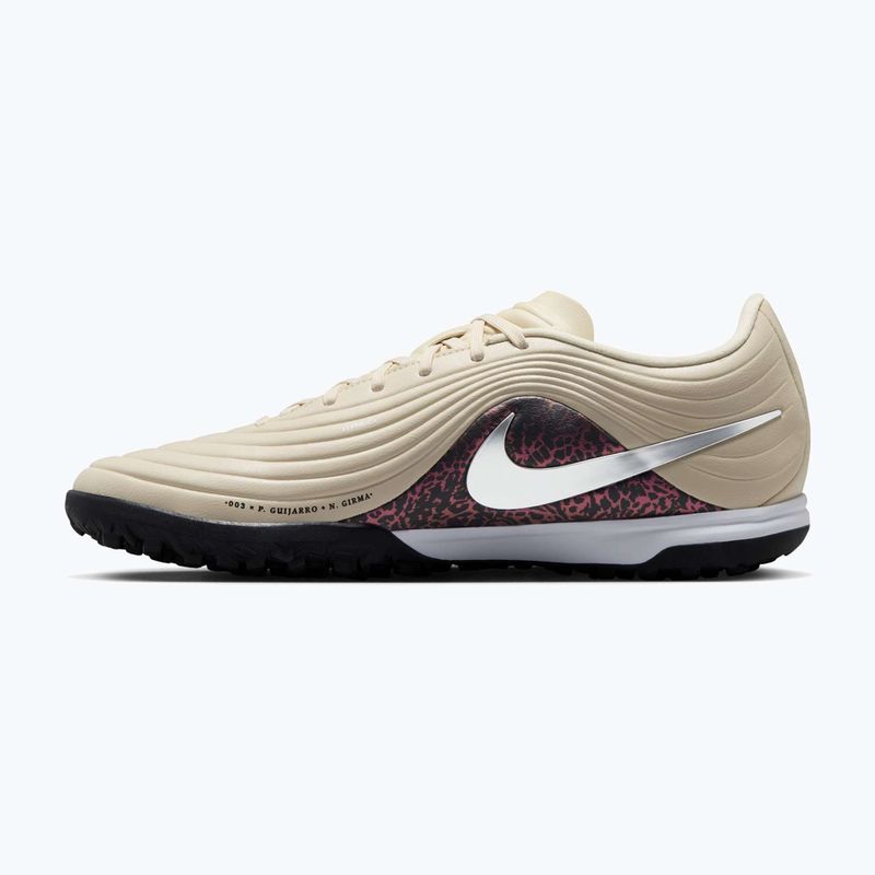 Buty piłkarskie męskie Nike United Tiempo Maestro Academy TF fossil/burgundy crush/metallic silver 9