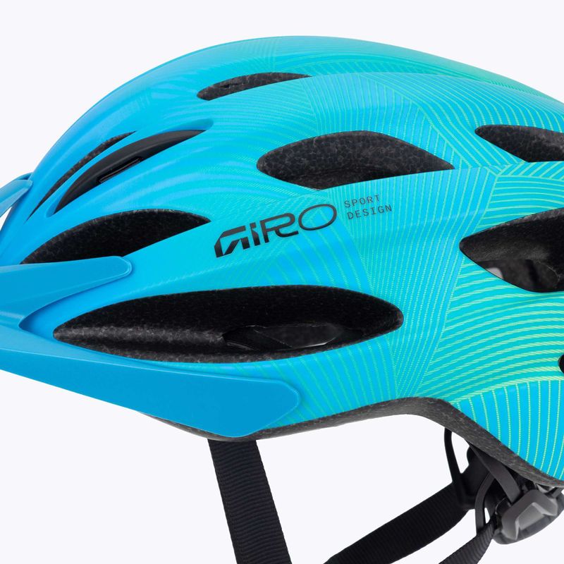 Kask rowerowy dziecięcy Giro Raze matte blue/green 7