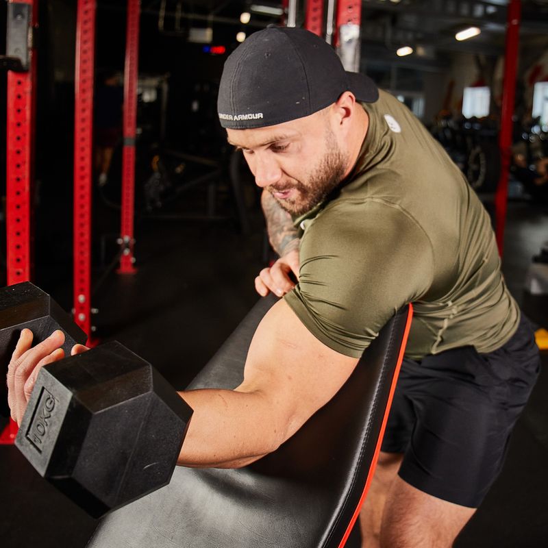 Hantel ogumowany XTREXO Hex 10 kg 7