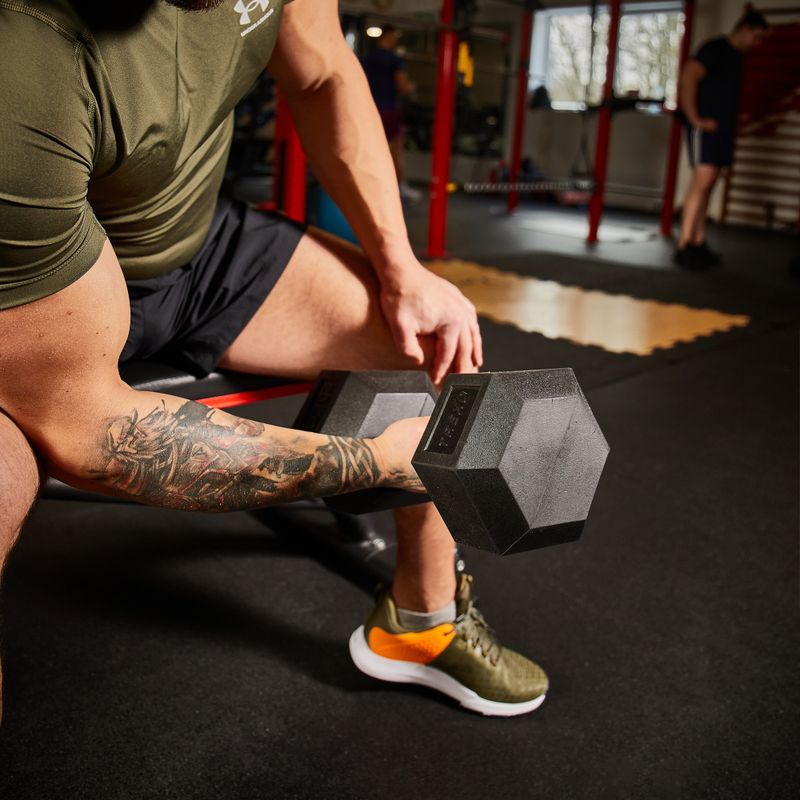 Hantel ogumowany XTREXO Hex 15 kg 8