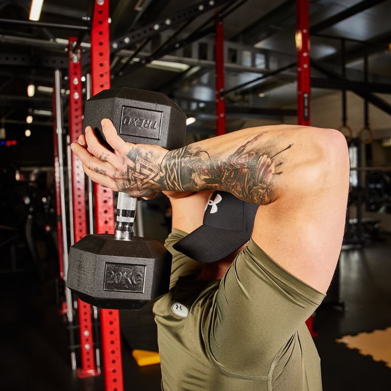 Hantel ogumowany XTREXO Hex 20 kg 8