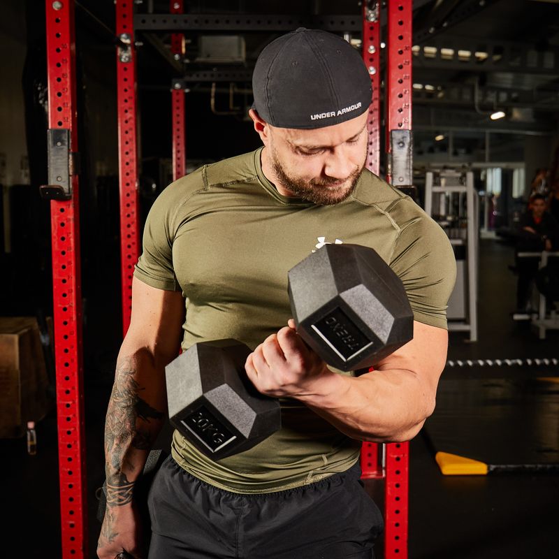 Hantel ogumowany XTREXO Hex 20 kg 9