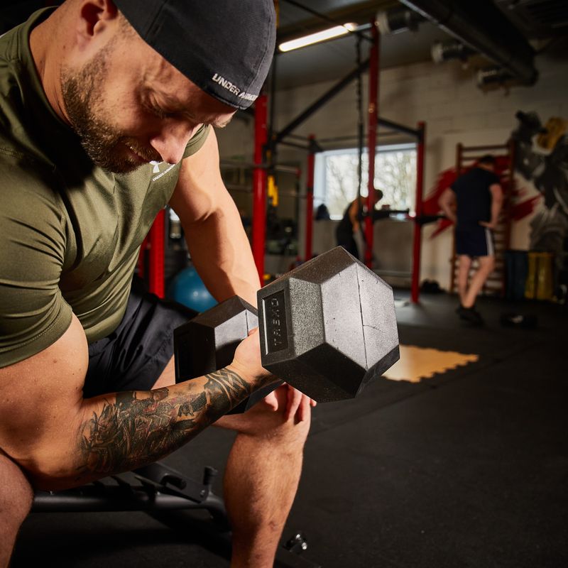 Hantel ogumowany XTREXO Hex 7.5 kg 6