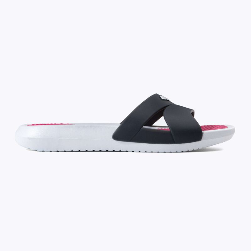 Klapki damskie arena Nina white/dark grey/magenta 2