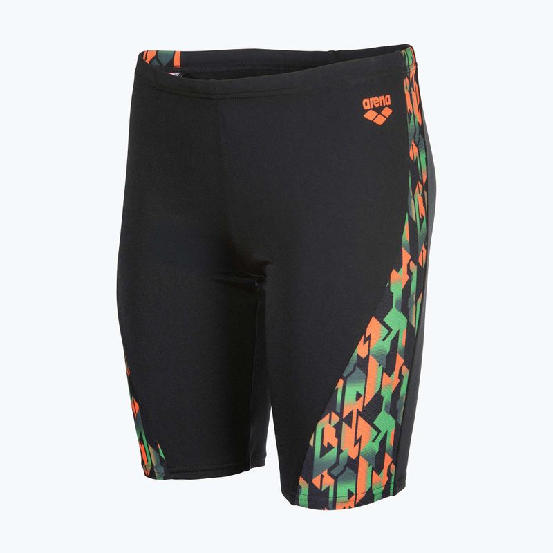Jammery pływackie dziecięce arena Print Swim black/orange multi 8