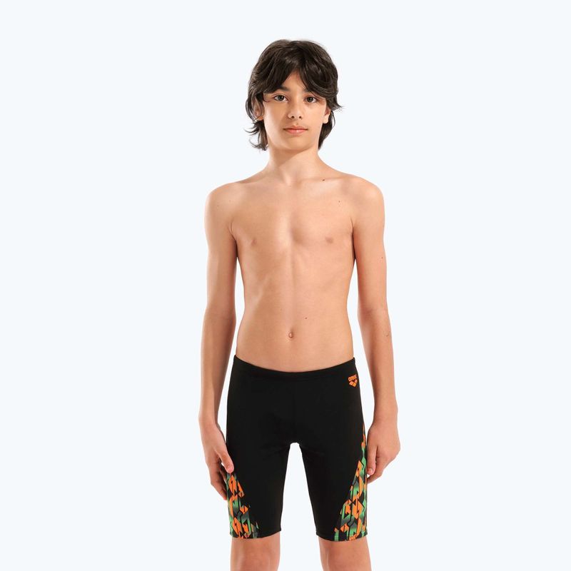 Jammery pływackie dziecięce arena Print Swim black/orange multi 3