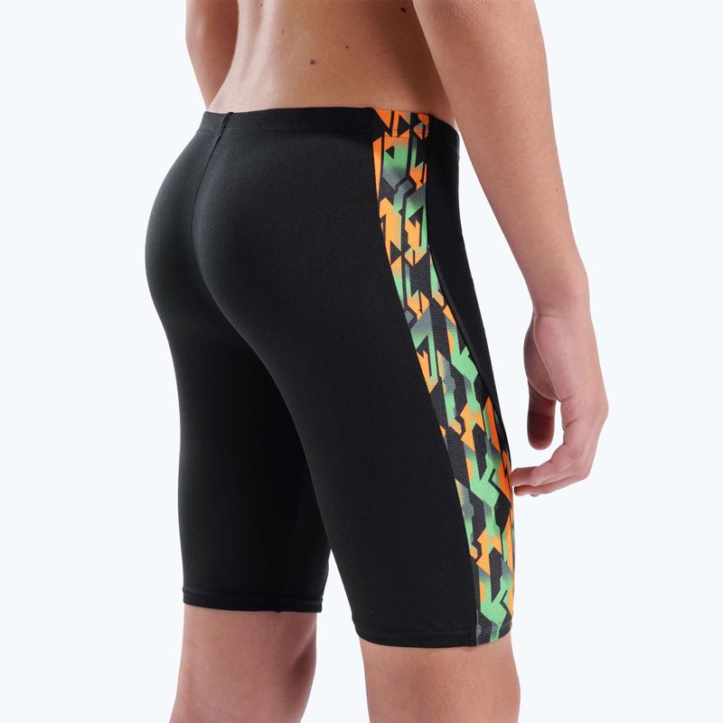 Jammery pływackie dziecięce arena Print Swim black/orange multi 5