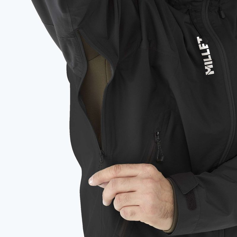 Kurtka przeciwdeszczowa męska Millet Fitz Roy black/noir 9