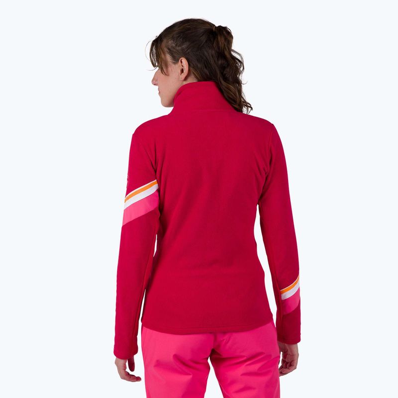 Bluza polarowa damska Rossignol Strawpile Fleece Fz ruby red 3