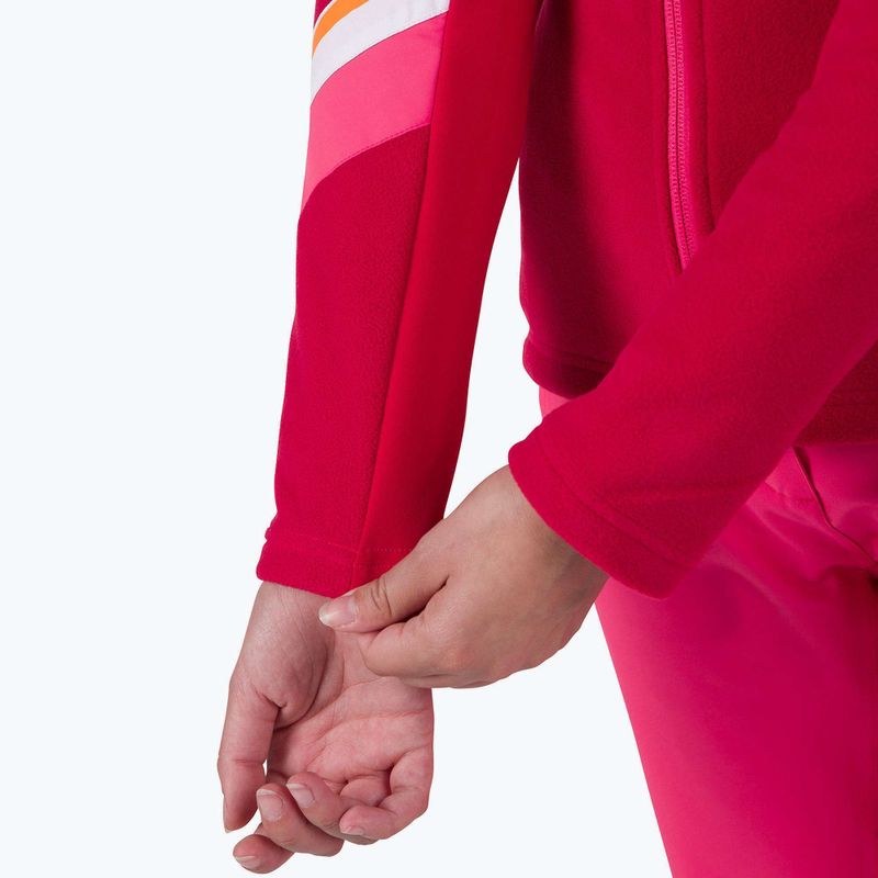 Bluza polarowa damska Rossignol Strawpile Fleece Fz ruby red 5