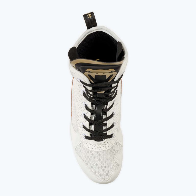 Buty bokserskie Venum Elite Boxing white/black/gold 6