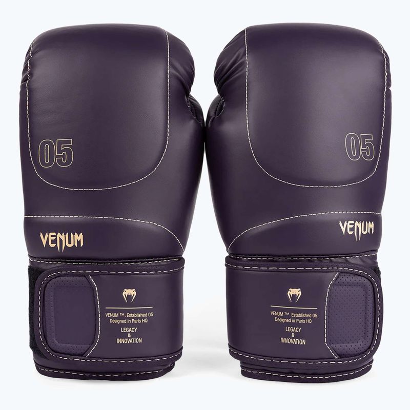 Rękawice bokserskie męskie Venum Impact Evo Boxing Gloves deep purple 4