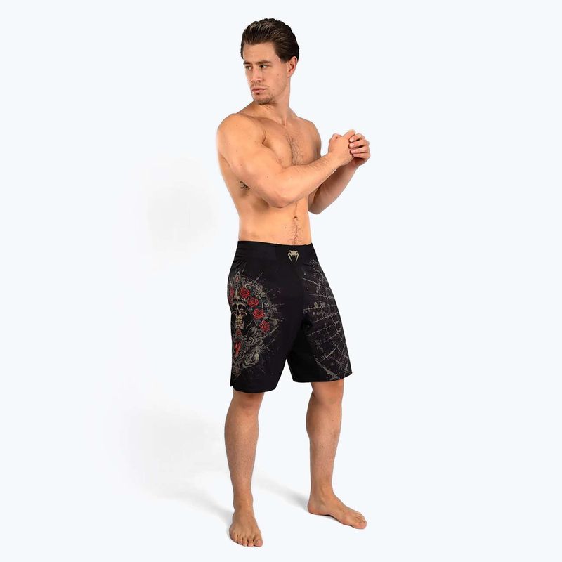 Spodenki treningowe męskie Venum Santa Muerte 5.0 Men’S Fight Shorts deep black/gold 5