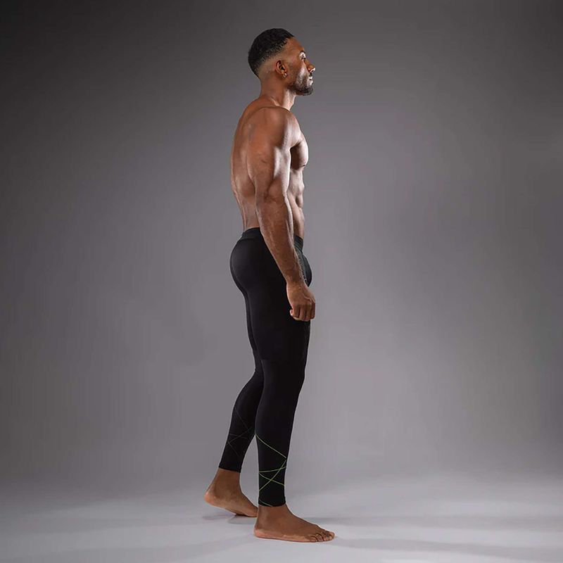 Legginsy treningowe męskie Venum Training Camp 4.0 black/neo green 4