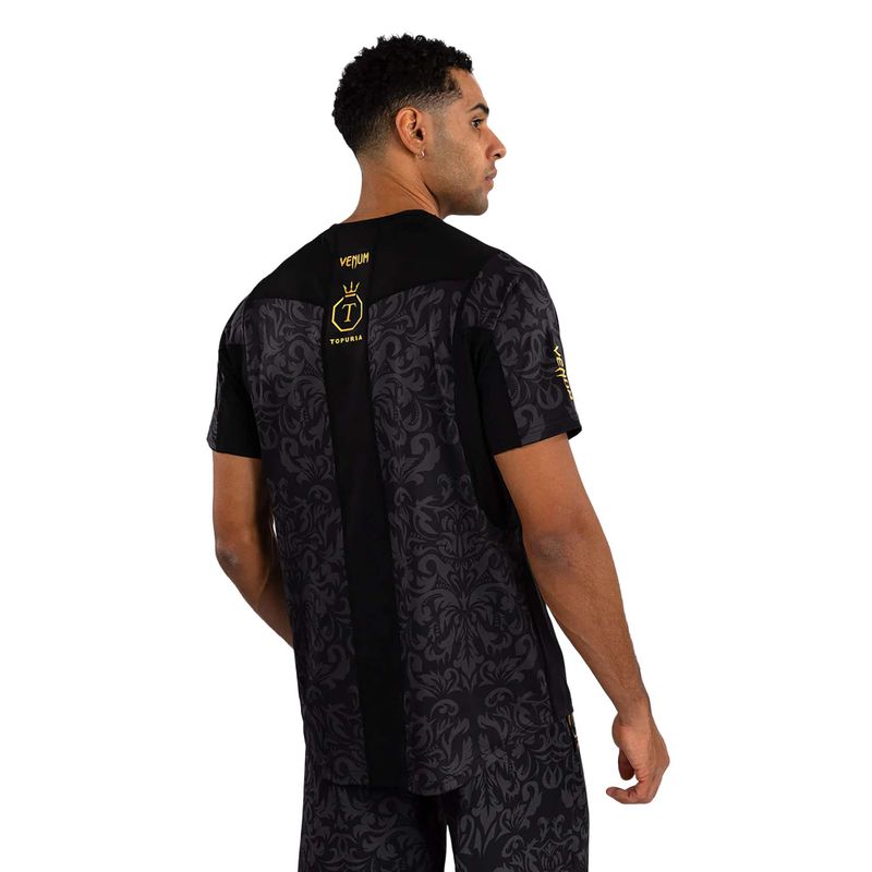 Koszulka treningowa męska Venum x Ilia Topuria Unmatched Dry-Tech black/gold 2
