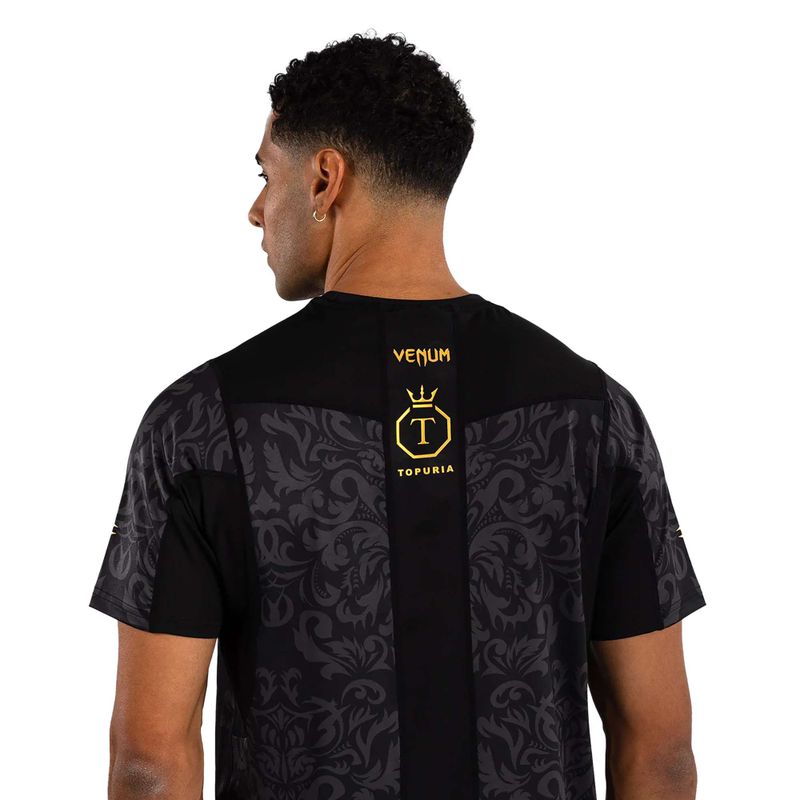 Koszulka treningowa męska Venum x Ilia Topuria Unmatched Dry-Tech black/gold 6