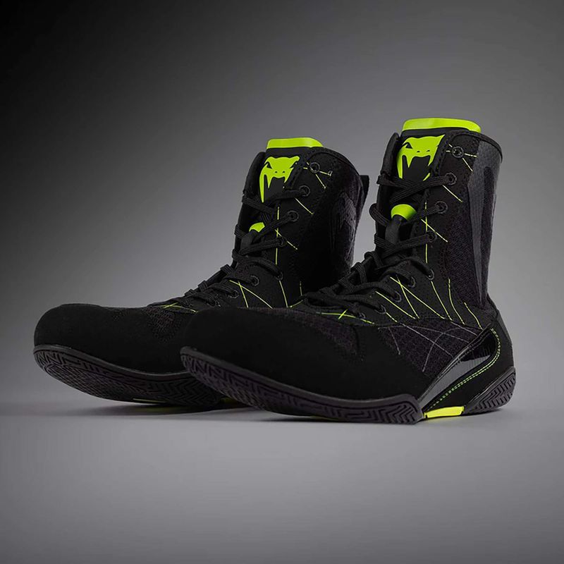 Buty bokserkie męskie Venum Training Camp 4.0 Boxing black/neo green 10