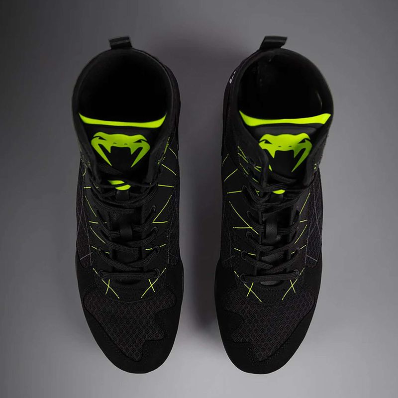 Buty bokserkie męskie Venum Training Camp 4.0 Boxing black/neo green 12