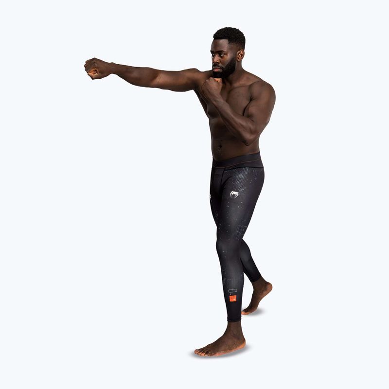 Legginsy treningowe męskie Venum Eclipse Spats black/ivort 2