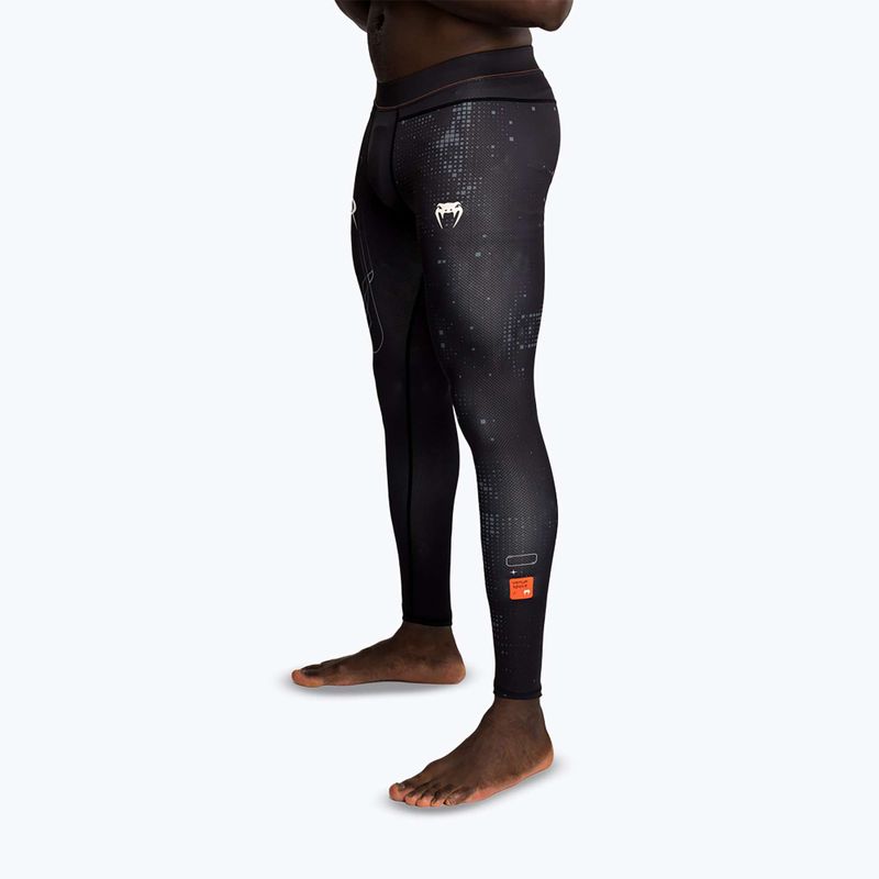 Legginsy treningowe męskie Venum Eclipse Spats black/ivort 4