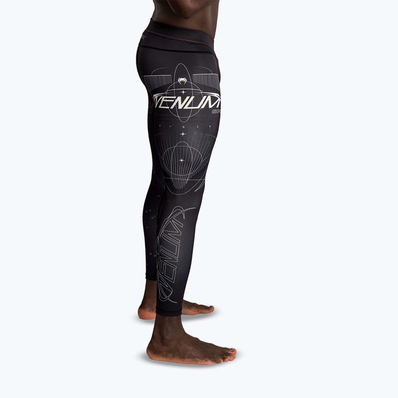 Legginsy treningowe męskie Venum Eclipse Spats black/ivort 5
