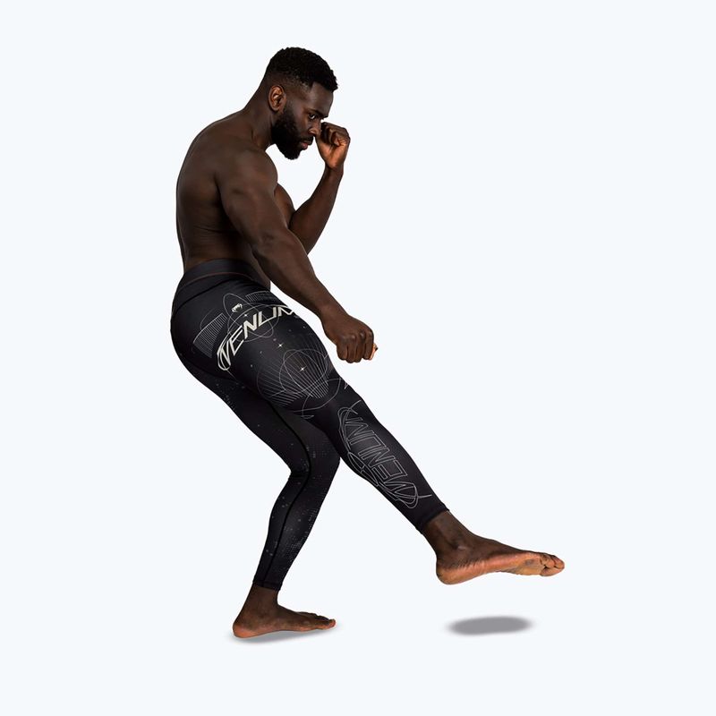 Legginsy treningowe męskie Venum Eclipse Spats black/ivort 10